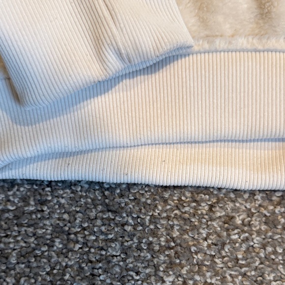 North Face Cream Fleece Zip-Up Jacket - Picture 6 of 7